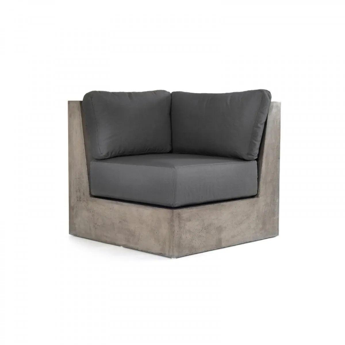 Modrest Indigo Contemporary Grey Concrete Sectional Sofa