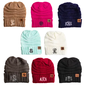 Monogrammed Personalized Adult Beanies