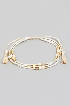 Multiple Layered Tassel Bracelet (Assorted Colors)