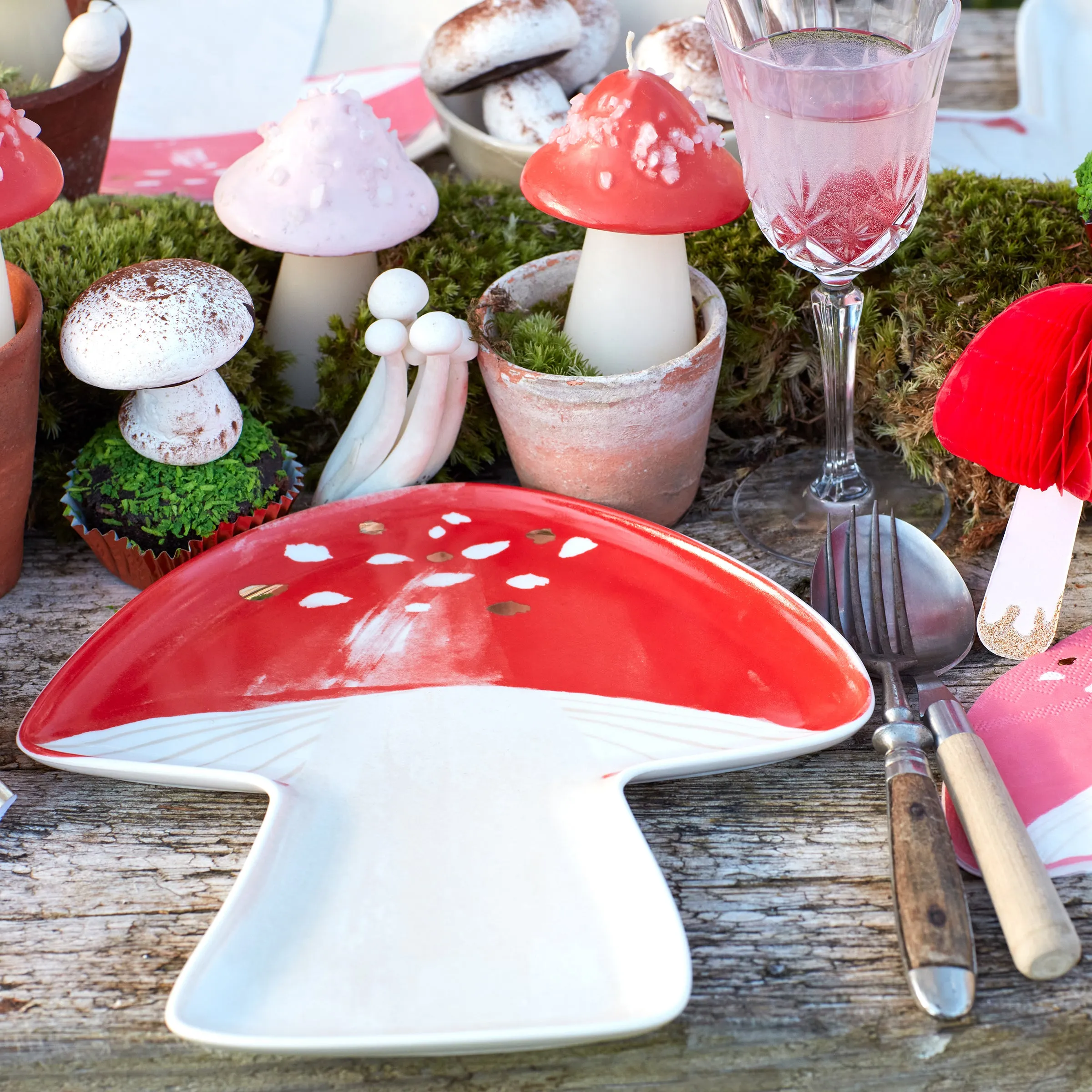 Mushroom Candles (x 3)