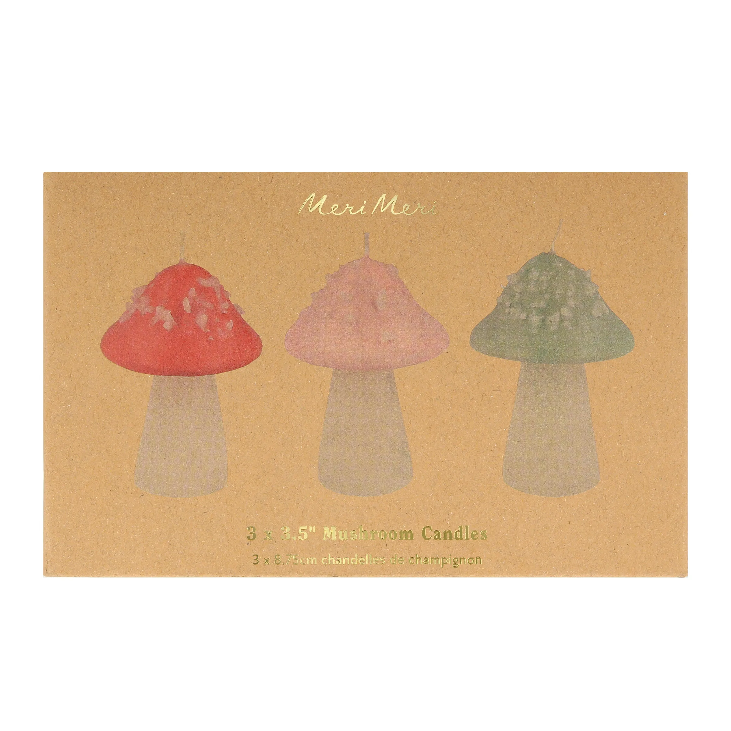 Mushroom Candles (x 3)