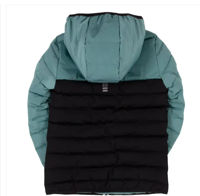 Nano Quilted coat in teal green : Size 7-14 Years