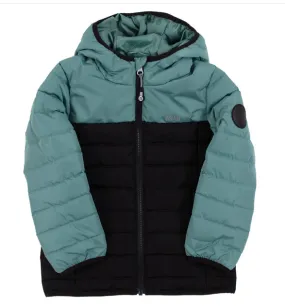 Nano Quilted coat in teal green : Size 7-14 Years