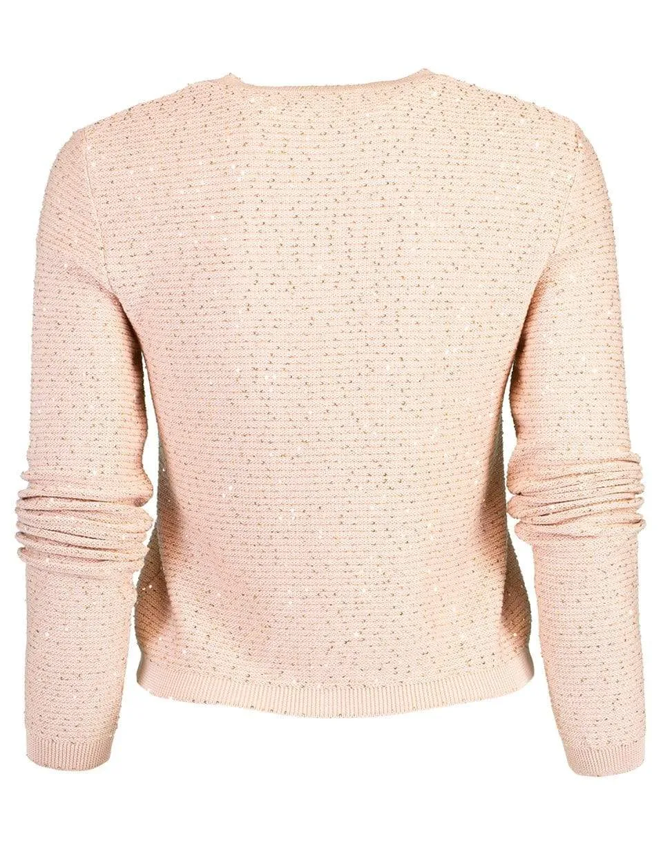 Paillette Crop Cardigan
