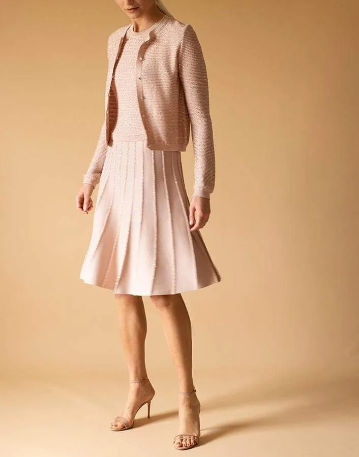 Paillette Crop Cardigan