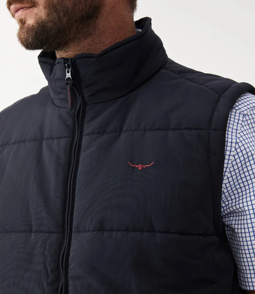 Patterson Creek Vest - Navy/Burgundy