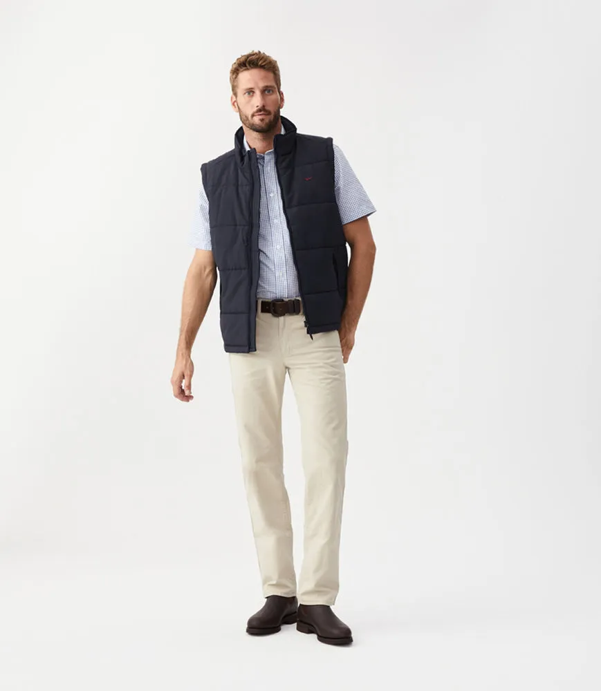 Patterson Creek Vest - Navy/Burgundy