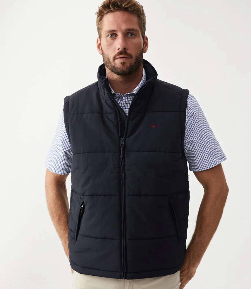 Patterson Creek Vest - Navy/Burgundy