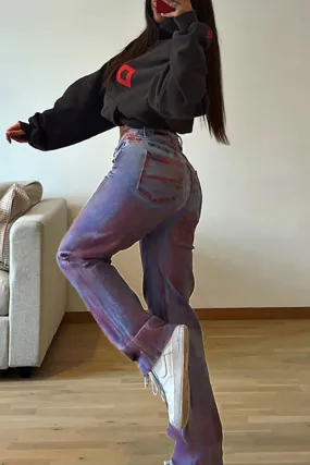 PG0529 Tie Dye Denim Jeans