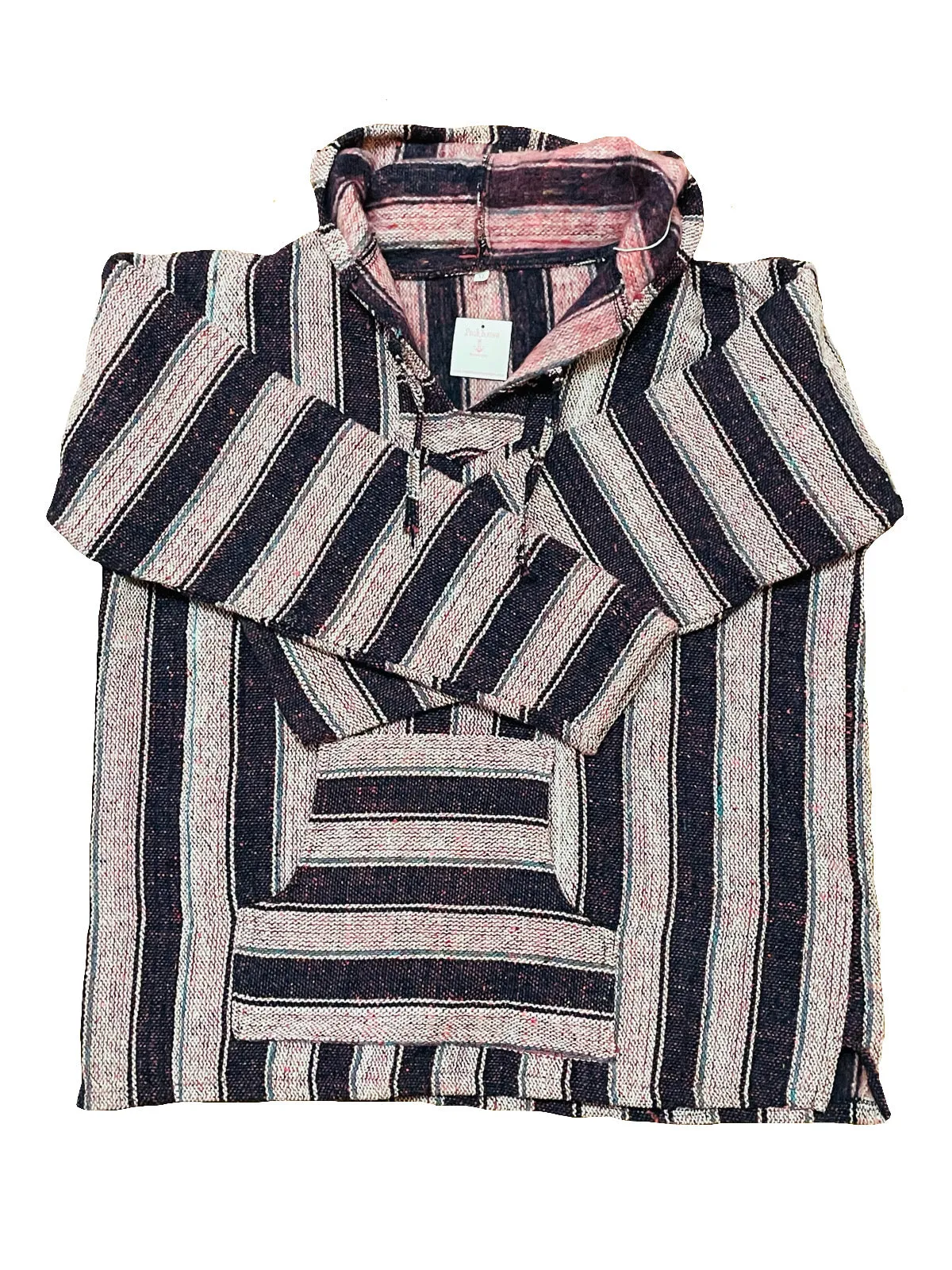 Pink and Purple Striped Hoodie