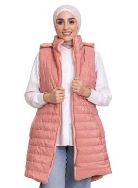 Pink L-Cut Double Face Jacket