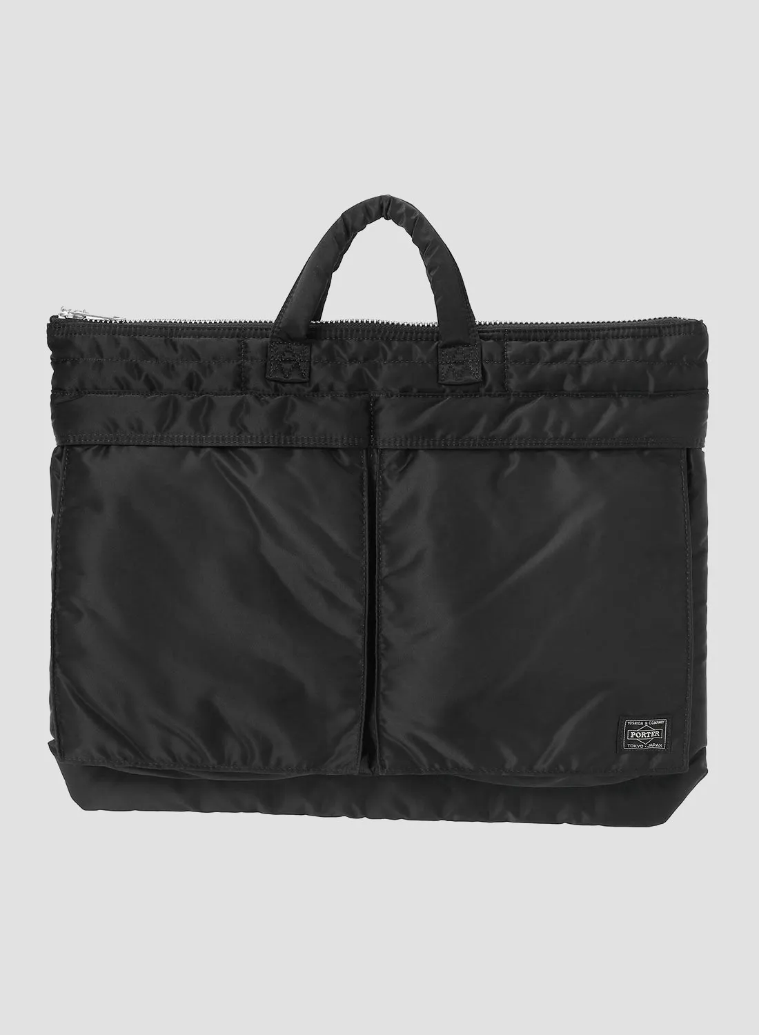 Porter-Yoshida & Co Tanker Short Helmet Bag Large in Black