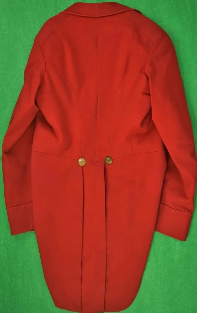 "English 'Hunt Ball' Dress Coat c1930s w/ (12) Hunt Club Fox Mask Pitt & Co Buttons" (DEADSTOCK)