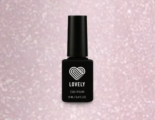 Rubber Cover Base Lovely, Pink Shine Shimmer BS02 12 ml
