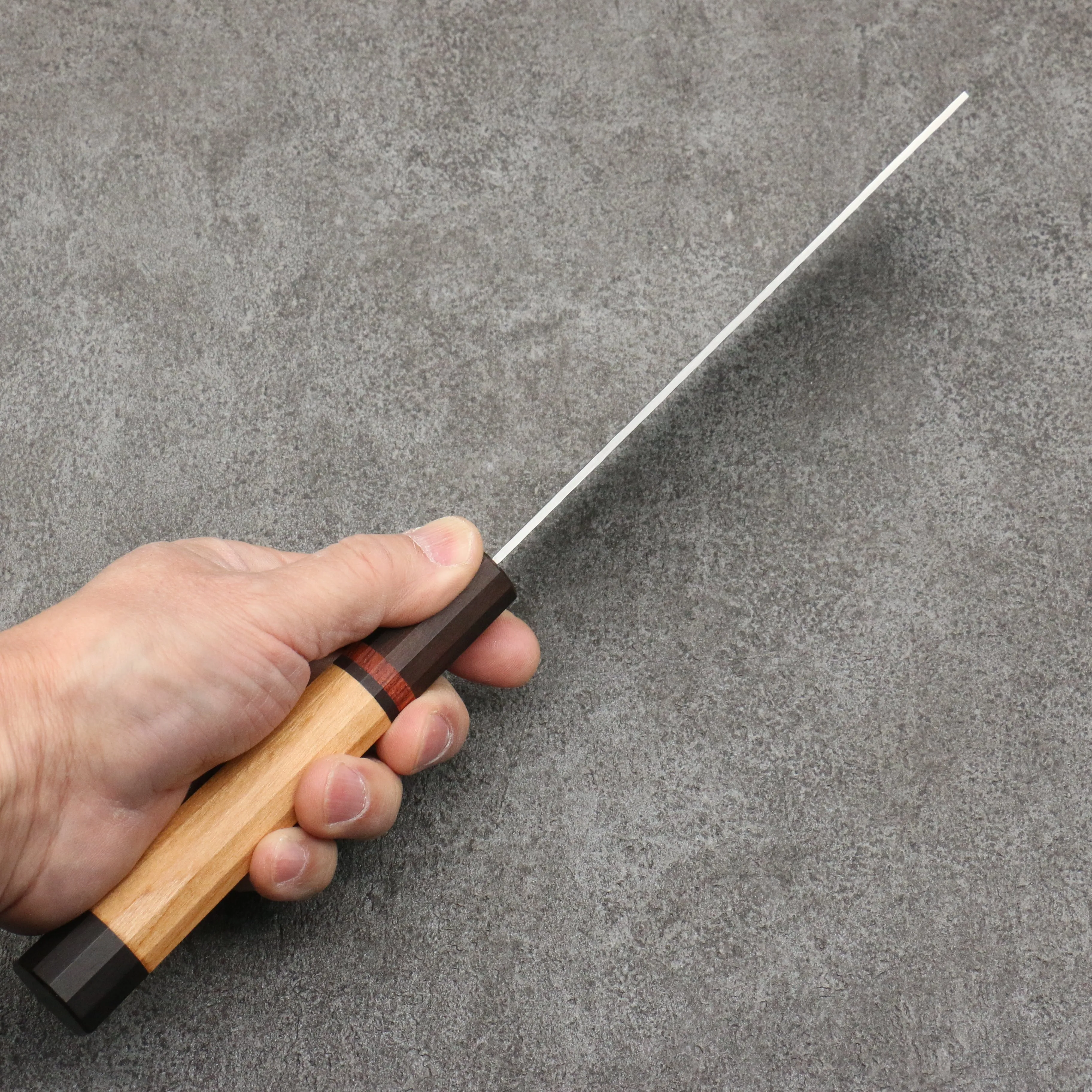 Sakai Takayuki VG10 33 Layer Damascus Nakiri 170mm Mountain cherry (12 sided) Handle