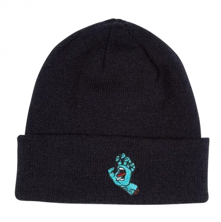Santa Cruz Screaming Hand Long Shoreman Men's Beanie - Black