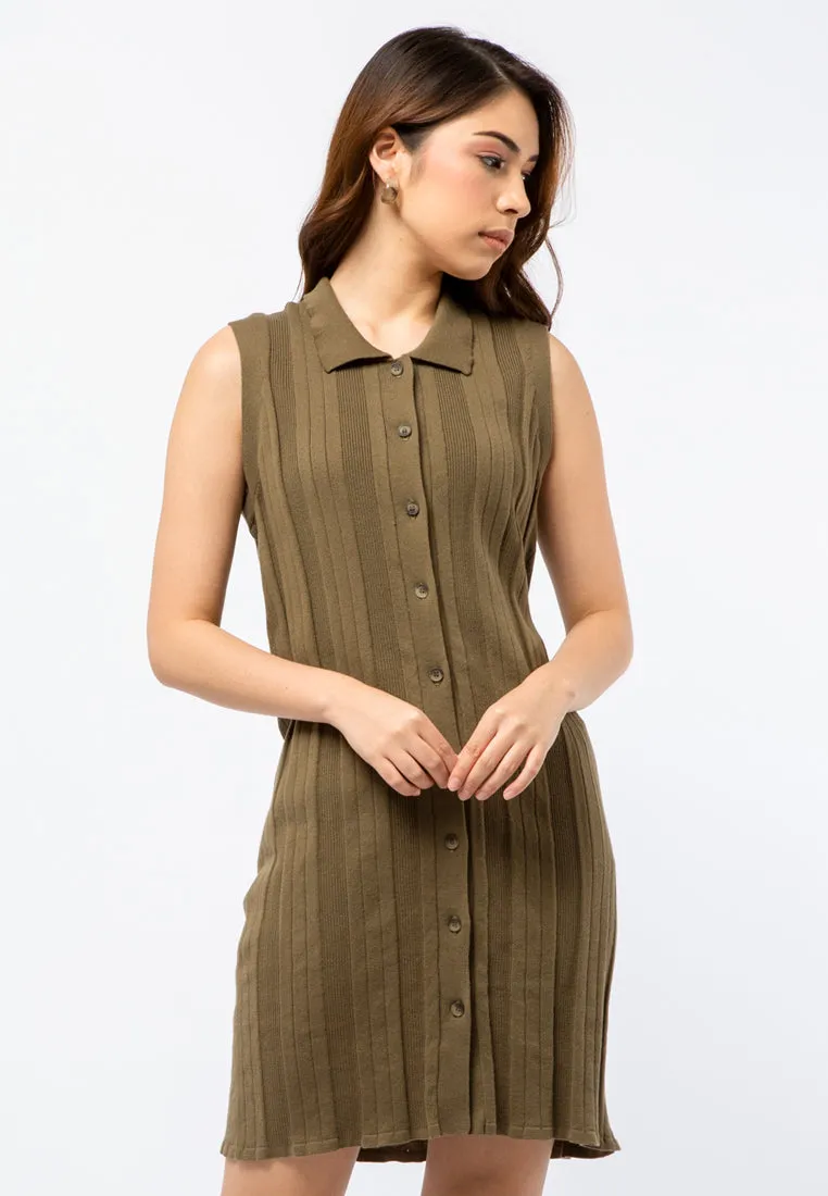 Sleeveless Knit Mini Dress