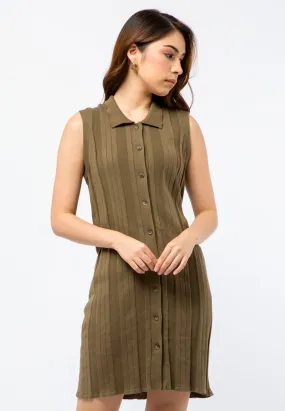 Sleeveless Knit Mini Dress