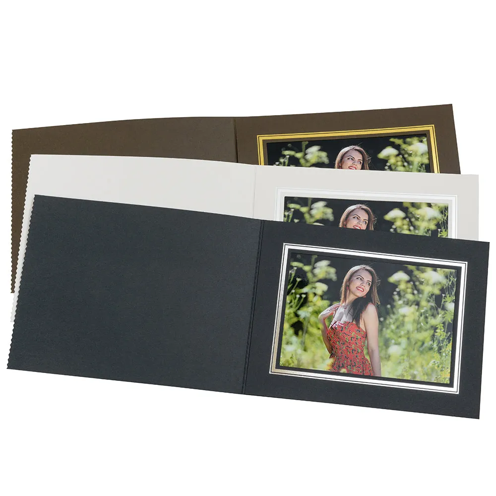 Slip-In Photo Folders (Black)