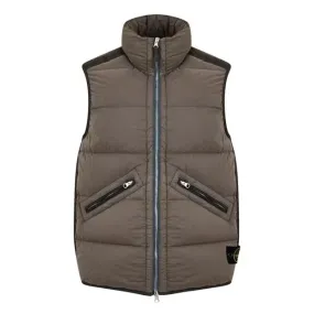 Stone Island Nylon Gilet Walnut