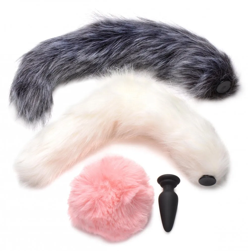 Tailz Plug with 3 Interchangeable Tails (Set of 3)