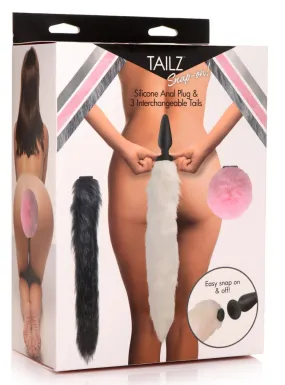 Tailz Plug with 3 Interchangeable Tails (Set of 3)