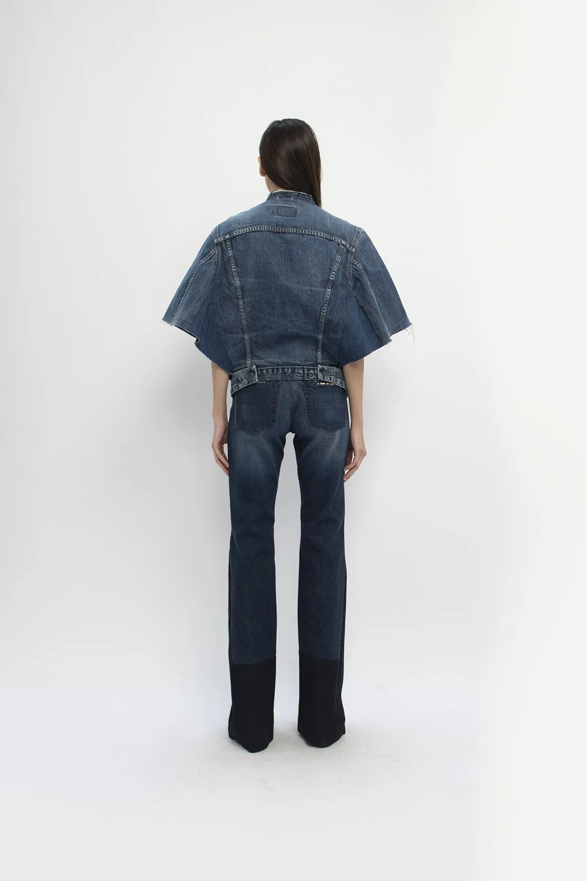 Tecla cape - upcycled garment