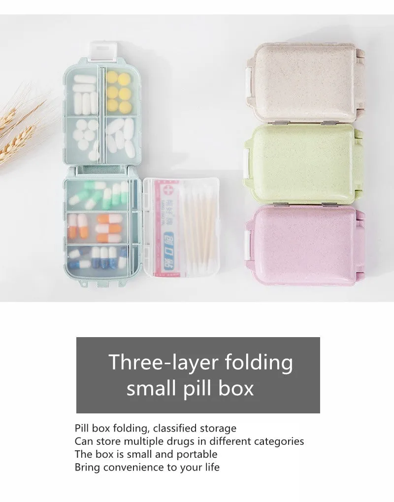 Three-layer Travel Pill Case