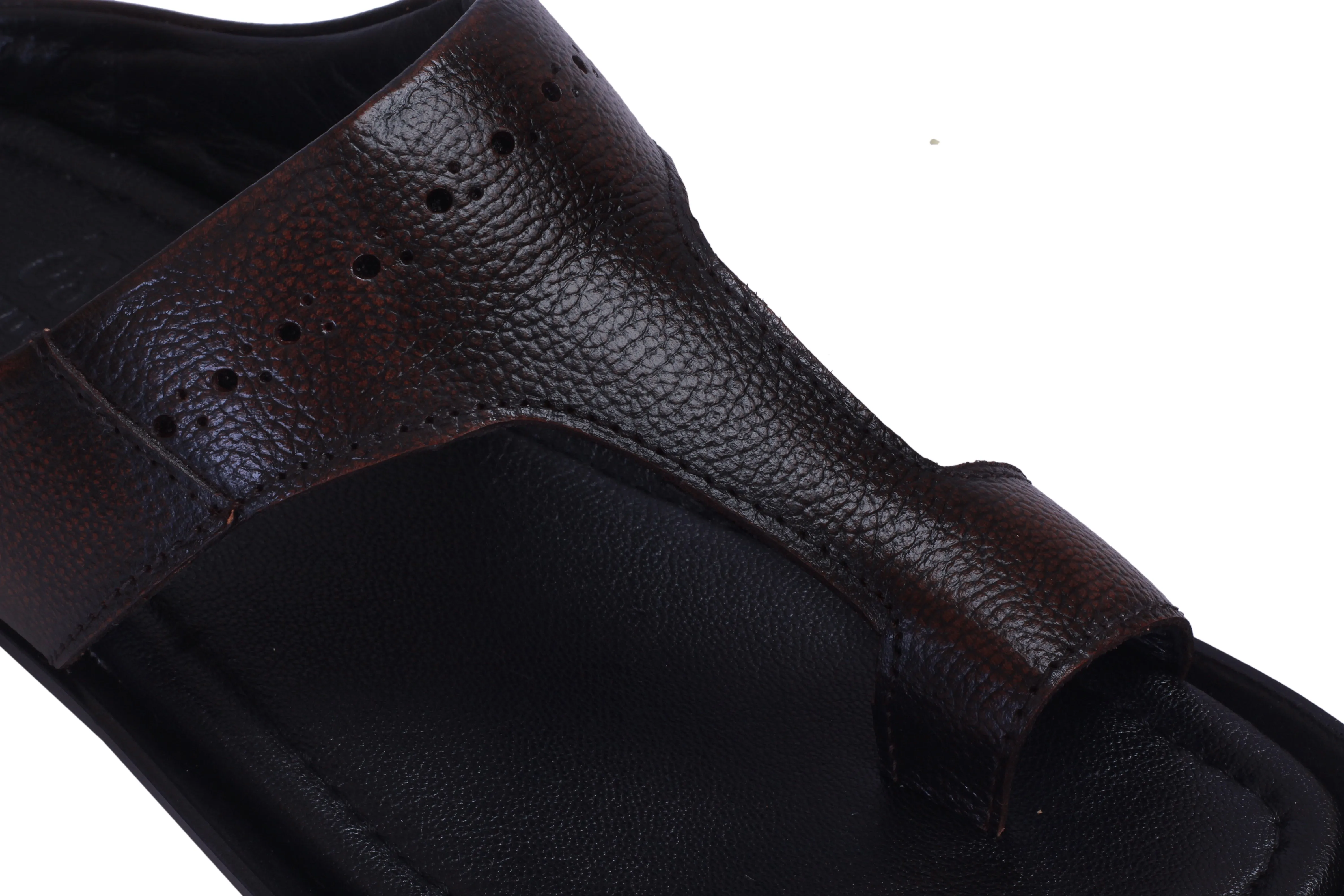 Top-Grain Leather Slippers for Men