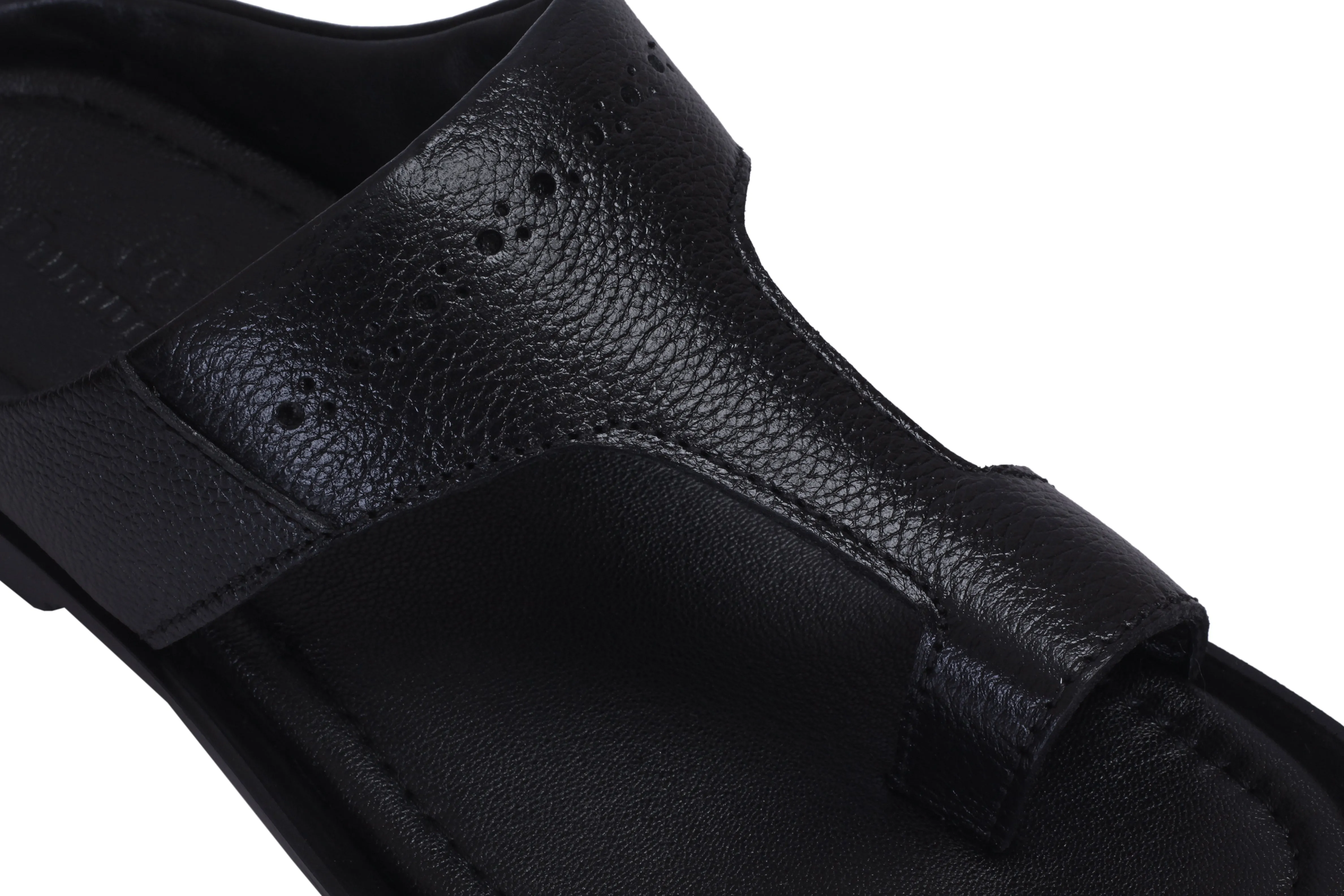 Top-Grain Leather Slippers for Men