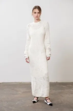 Various Structure Knit Midi Dress