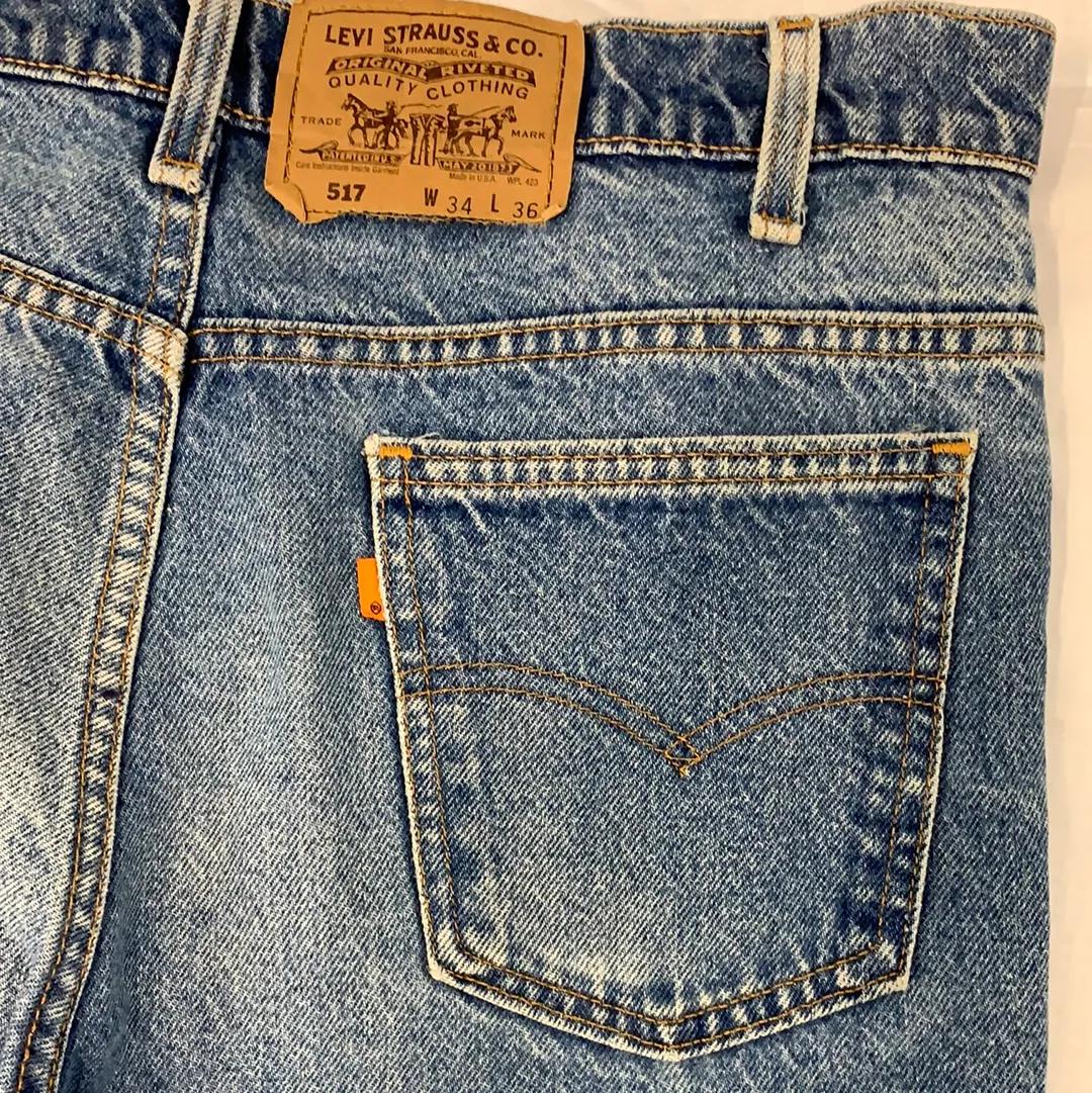 Vintage Levi’s 517 Denim Jeans - 34in