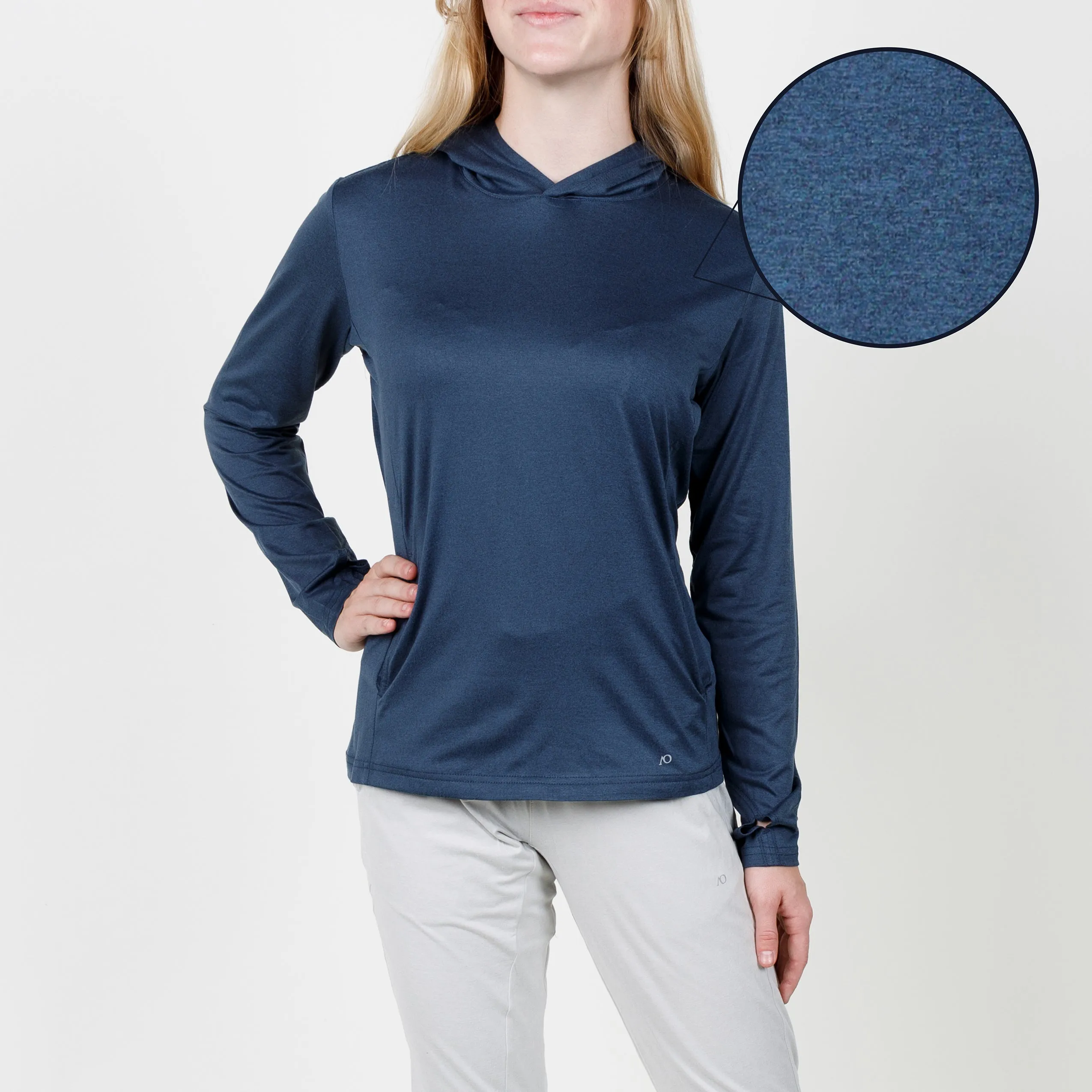Women Blacks Beach Hoodie - Navy Heather
