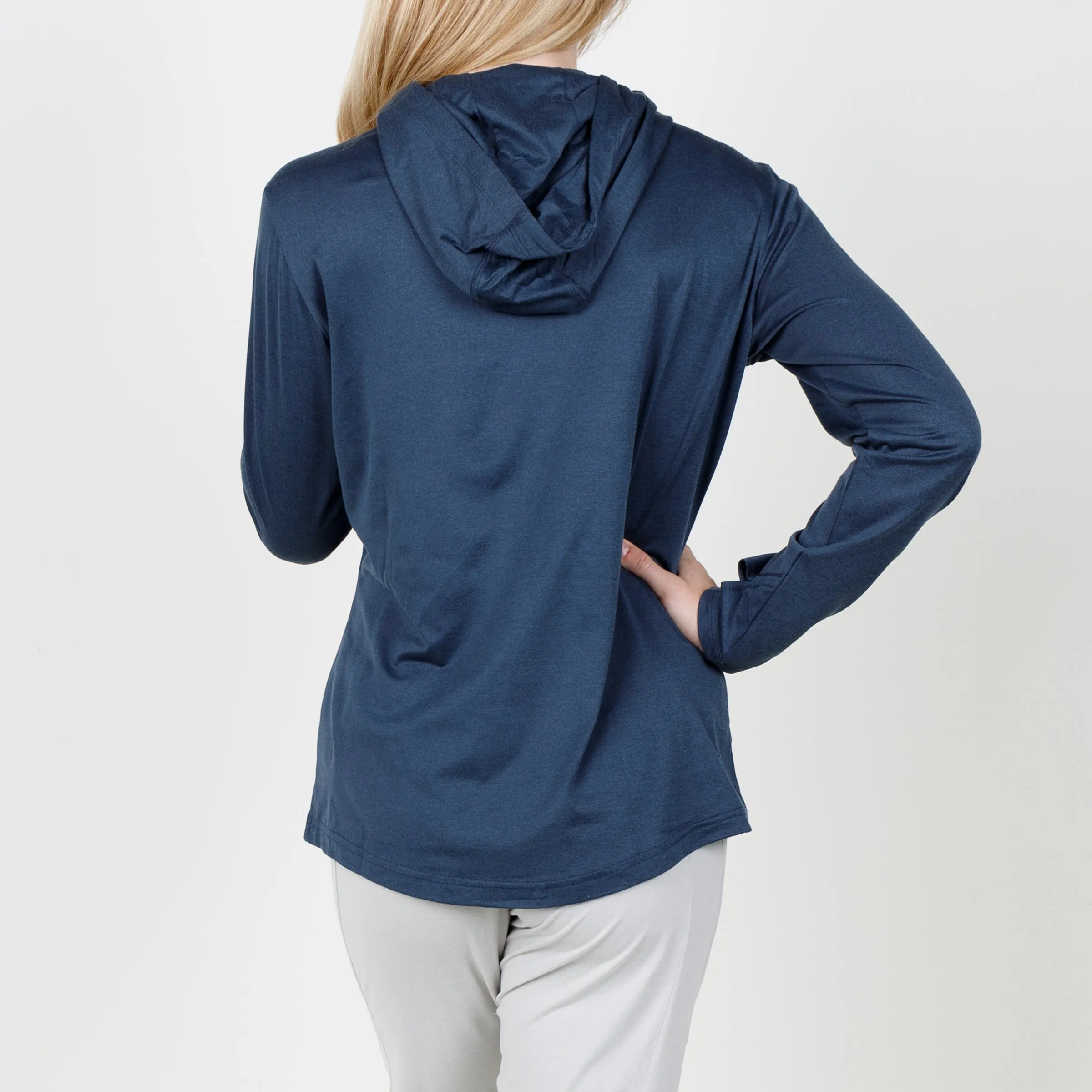 Women Blacks Beach Hoodie - Navy Heather