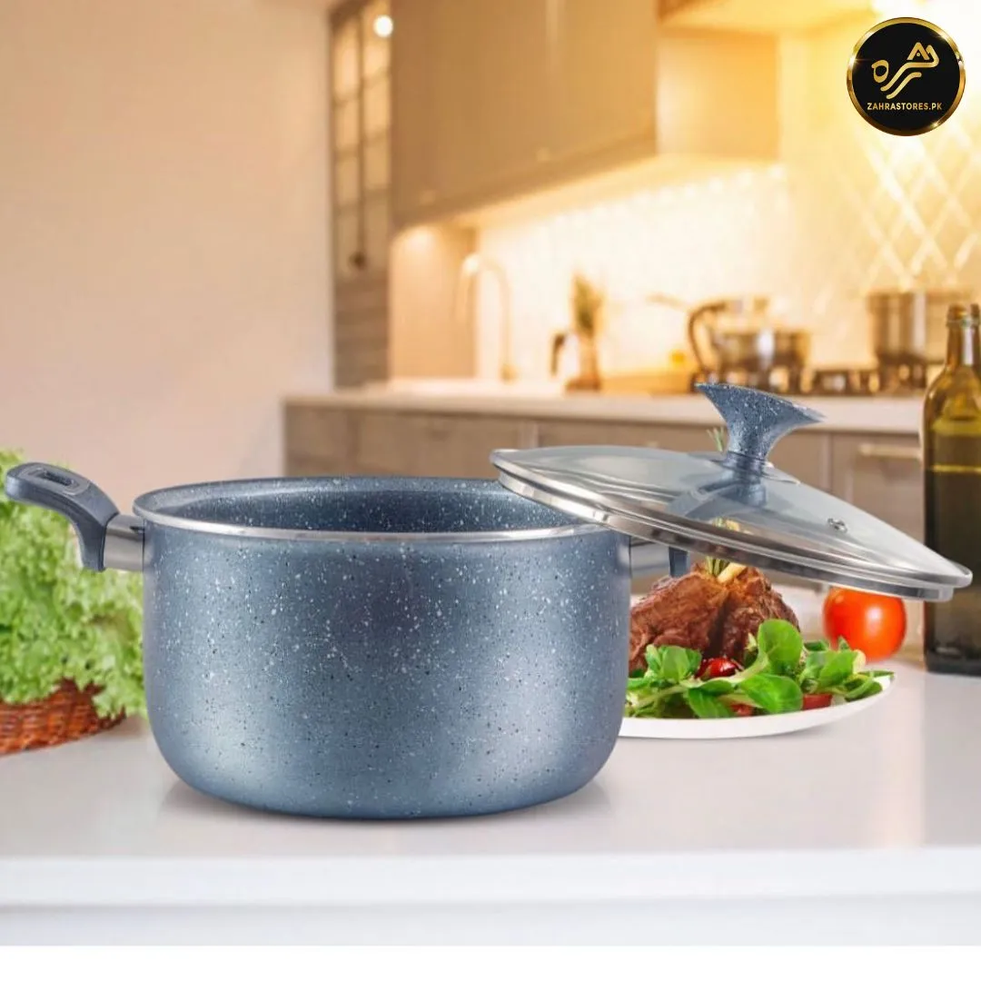 XELENT Marble Coated Casserole (Blue)
