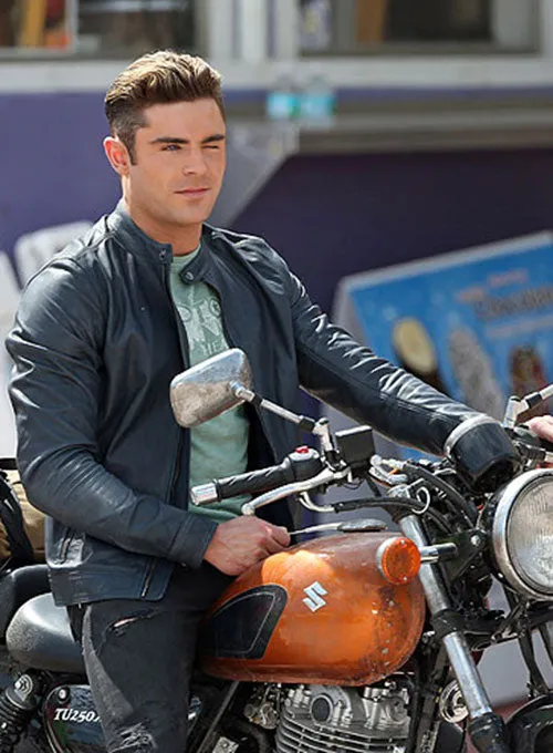 ZAC EFRON BAYWATCH LEATHER JACKET